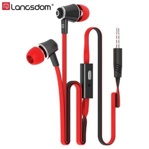 Langsdom JM21 In ear Earphones For Phone iPhone Huawei Xiaomi Headsets Wired Earphone With Mic Earbuds Earpiece fone de ouvido(China)