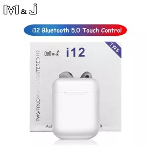 Original i12 TWS Wireless Bluetooth 5.0 Earphone Sports Sweatproof Headphone Touch Portable Earbuds for i10 i20 tws i30 i60 i80(China)